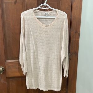Cream sweater tunic